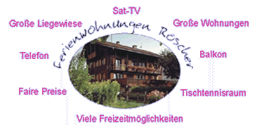 Ferienwohnungen Roscher - Ihr Urlaubsziel im Oberallgäu